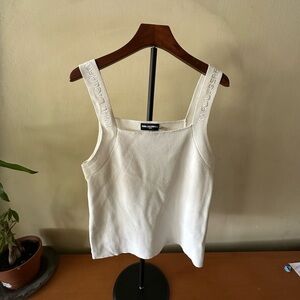 Karl Lagerfeld Cream Camisole Top